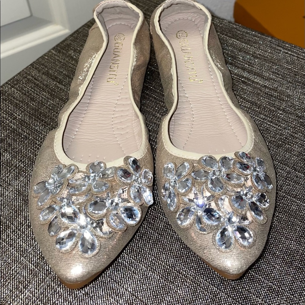 Women Ballet Flats With Rhinestone
